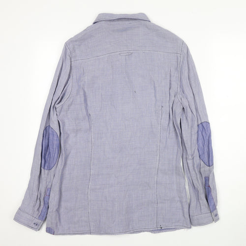 Pierre Cardin Men's Blue Striped Dress Shirt