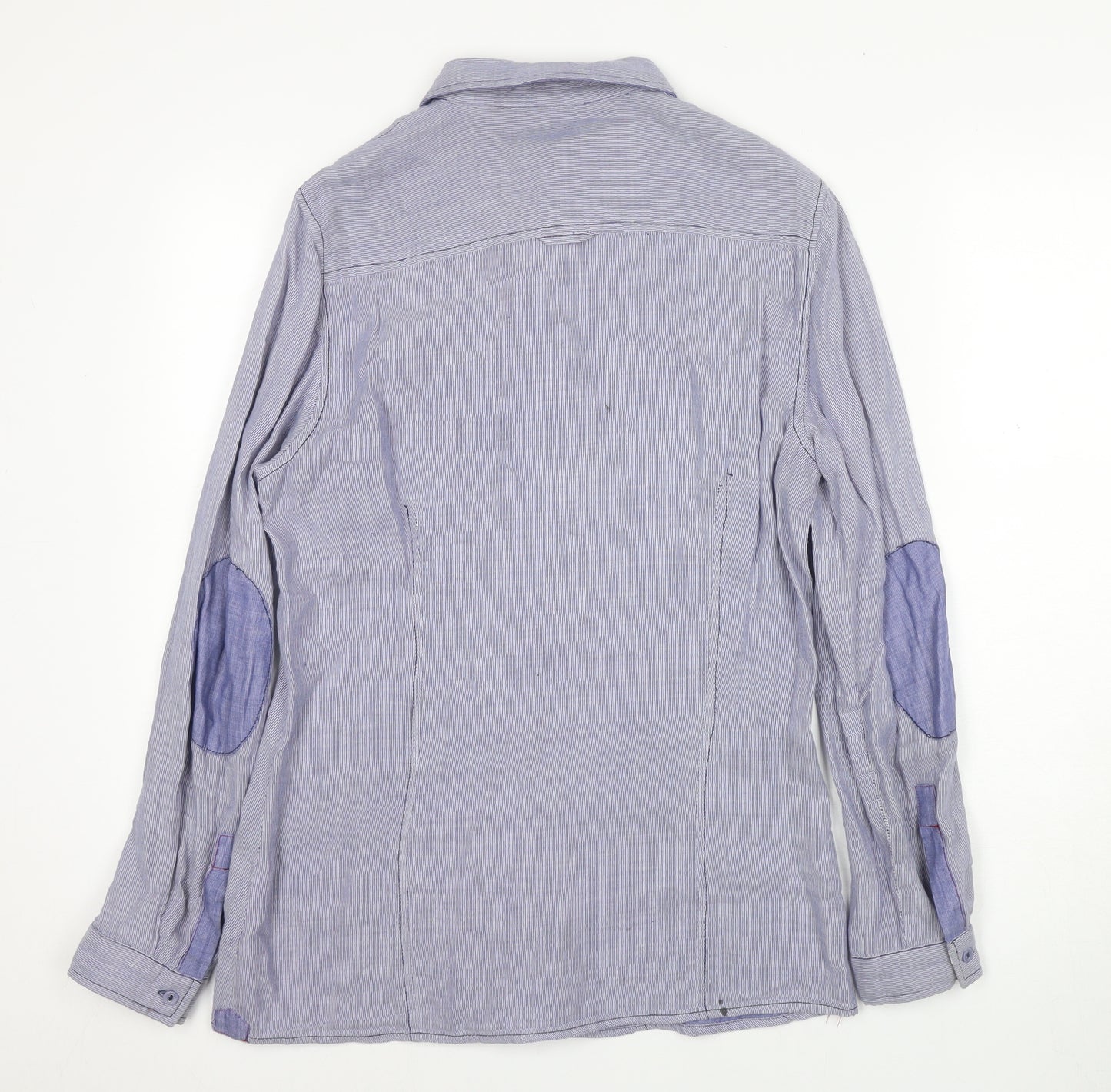 Pierre Cardin Men's Blue Striped Dress Shirt