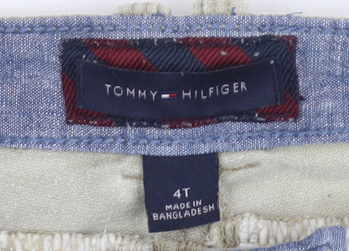 Tommy Hilfiger Boys Beige Straight Jeans, Size 4 Years