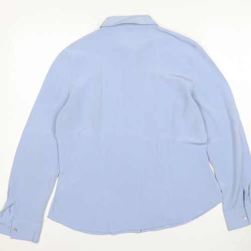 Viyella Women's Blue Button-Up Shirt UK 12