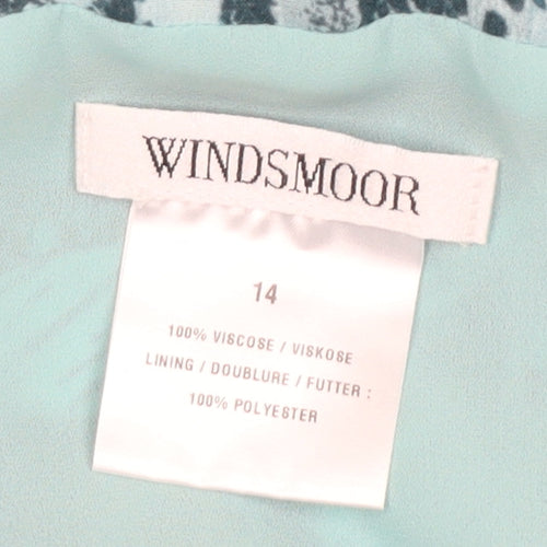Windsmoor Women's Green Floral Dress Size 14