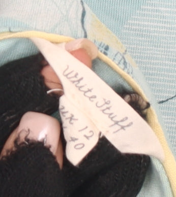 White Stuff Women's Blue Sleeveless Geometric Blouse