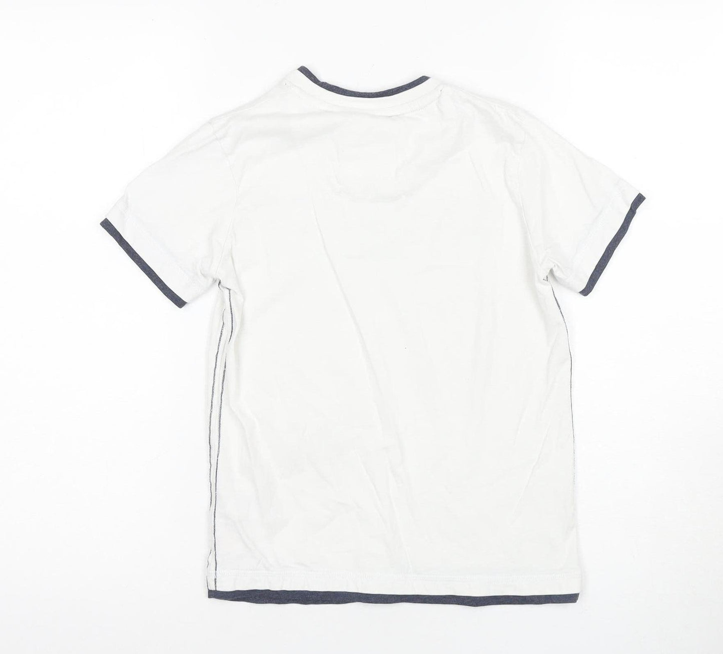 SoulCal & Co Boys White Ringer T-Shirt, 9-10 Years, Logo Print