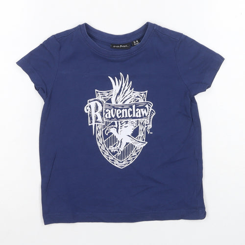 Harry Potter Boys Ravenclaw Blue T-Shirt 3-4 Years Short Sleeve