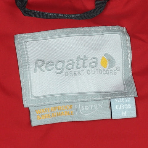 Red Regatta Women's Parka Jacket, Size 12, Waterproof, Hooded