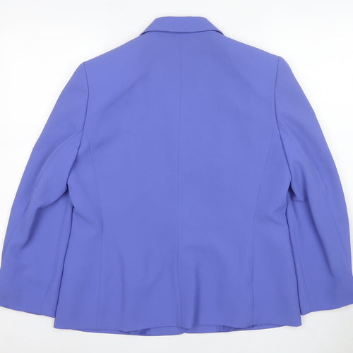Jacques Vert Women's Blue Blazer UK 14 Formal