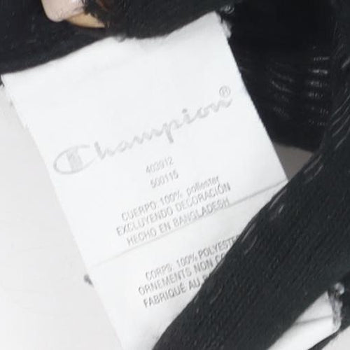 Champion Boys Black Pullover Hoodie - Large, Casual, Logo