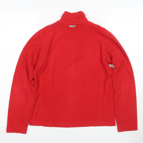 Columbia Women's Red Fleece Pullover Hoodie S