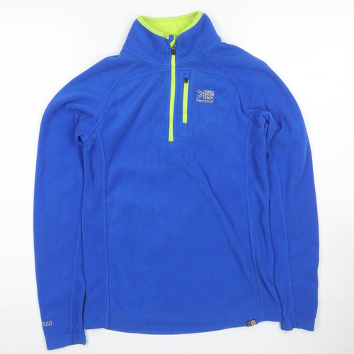 Karrimor Boys Blue 1/4 Zip Fleece Sweatshirt Size 158