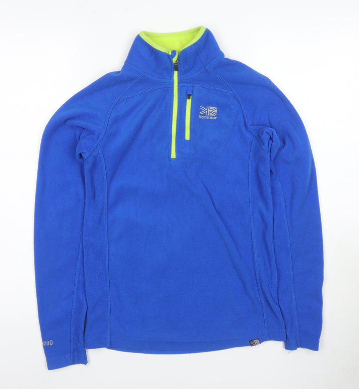 Karrimor Boys Blue 1/4 Zip Fleece Sweatshirt Size 158