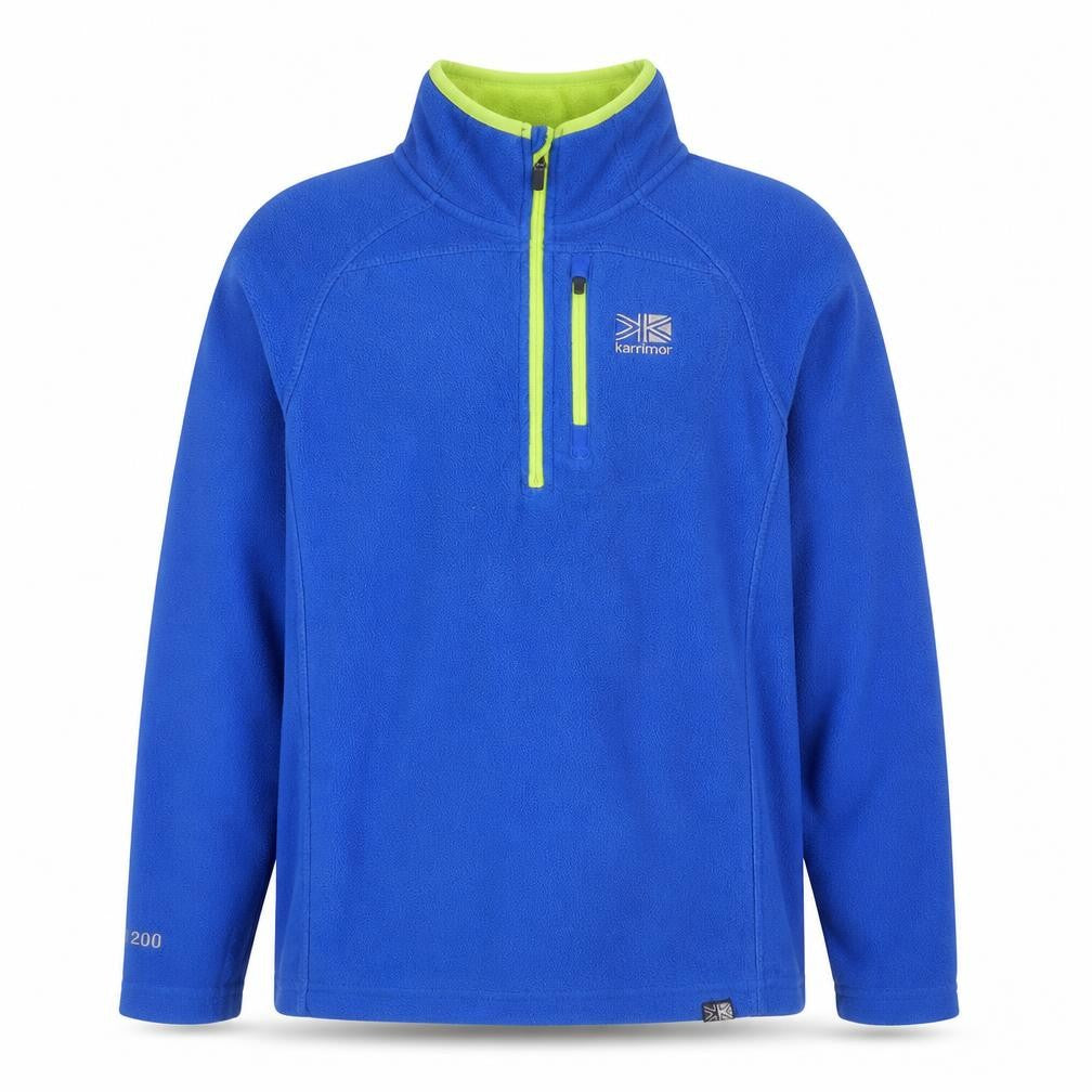 Karrimor Boys Blue 1/4 Zip Fleece Sweatshirt Size 158