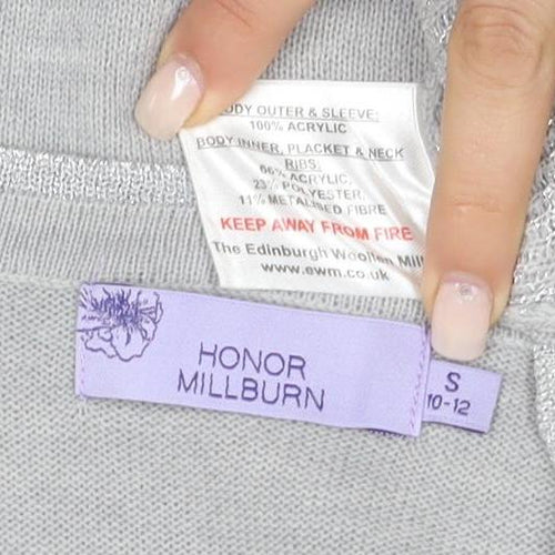 Honor Millburn Women's Grey Cardigan S