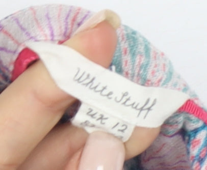 White Stuff Women's Multicoloured Blouse, Size 12