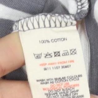 White Stuff Women's Grey Striped Shift Dress Size 8