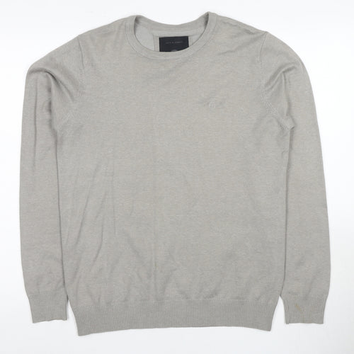 Jack & Jones Men's Grey Pullover Jumper Size S