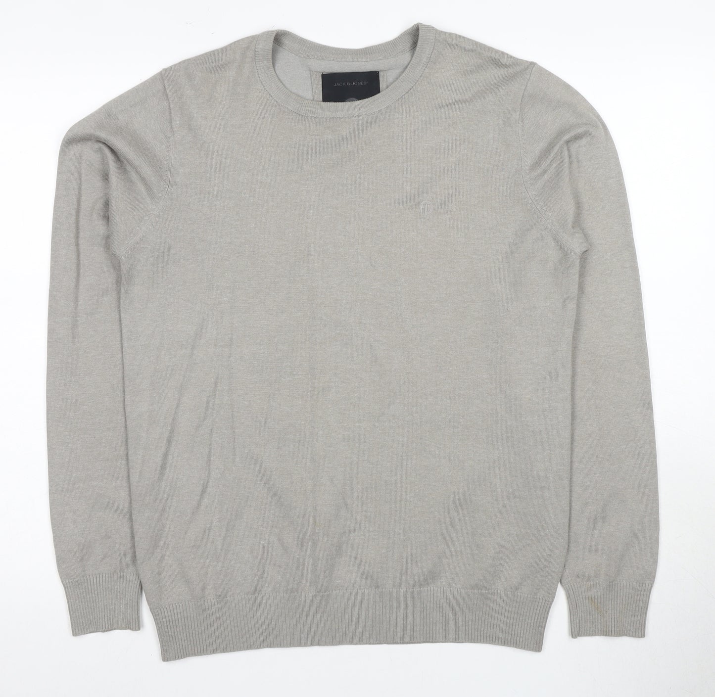 Jack & Jones Men's Grey Pullover Jumper Size S