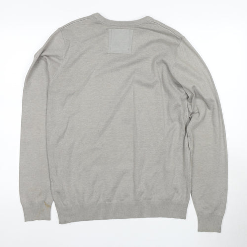Jack & Jones Men's Grey Pullover Jumper Size S