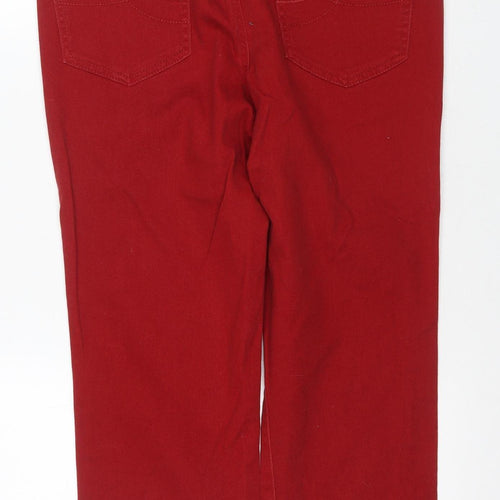 DKNY Women's Red Regular Jeans Size 10