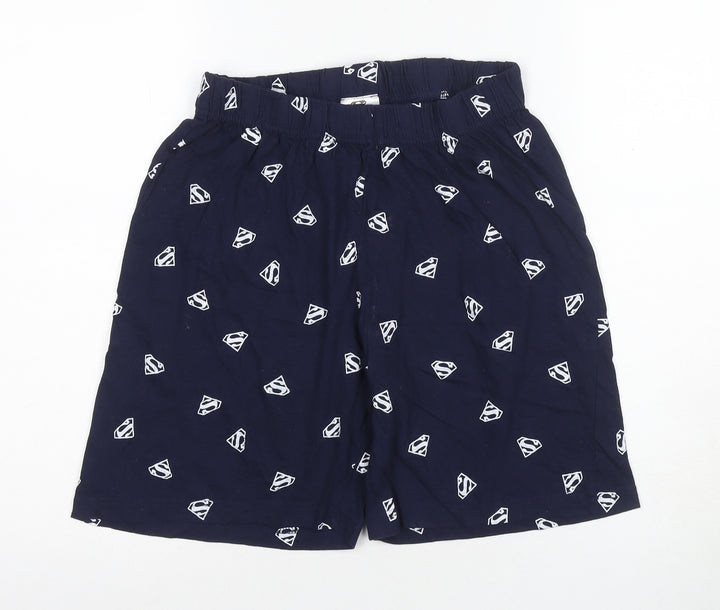 Superman Men's Blue Sleep Shorts Size S