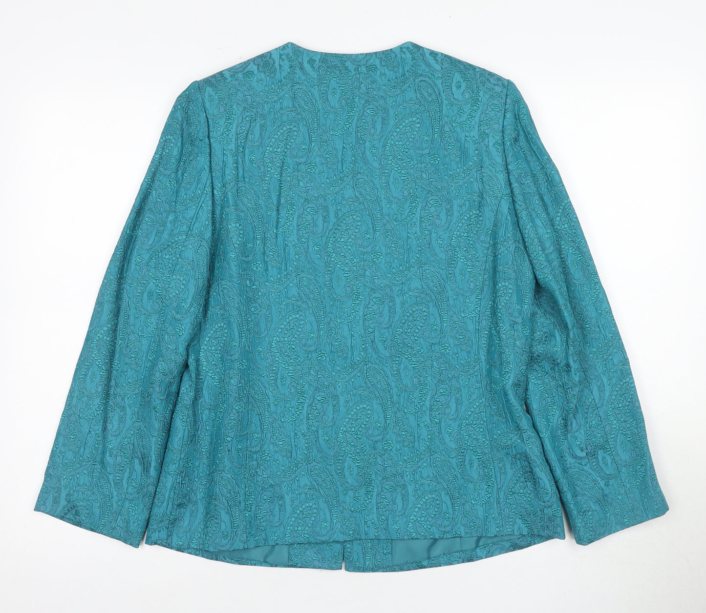 Eastex Women's Green Suit Jacket Size 10 Paisley