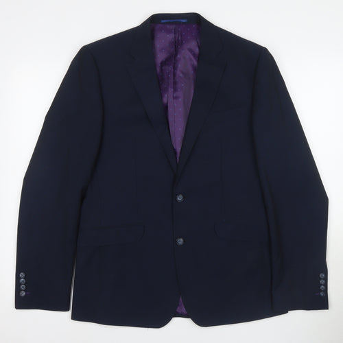 White Label Men's Blue Blazer 40R - Formal Business Attire