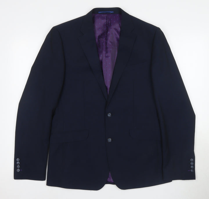 White Label Men's Blue Blazer 40R - Formal Business Attire