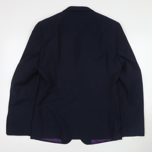 White Label Men's Blue Blazer 40R - Formal Business Attire