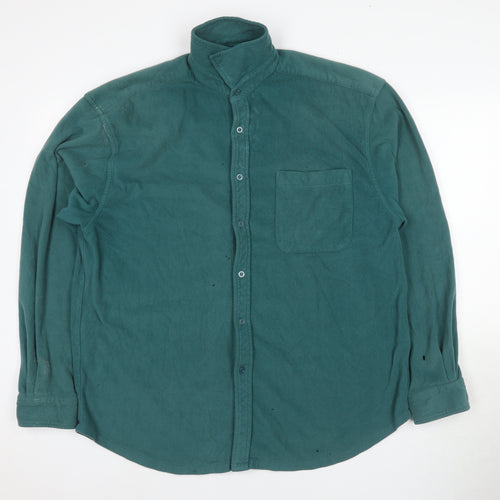 Hawkshead Men's Green Fleece Jacket L Collared Button