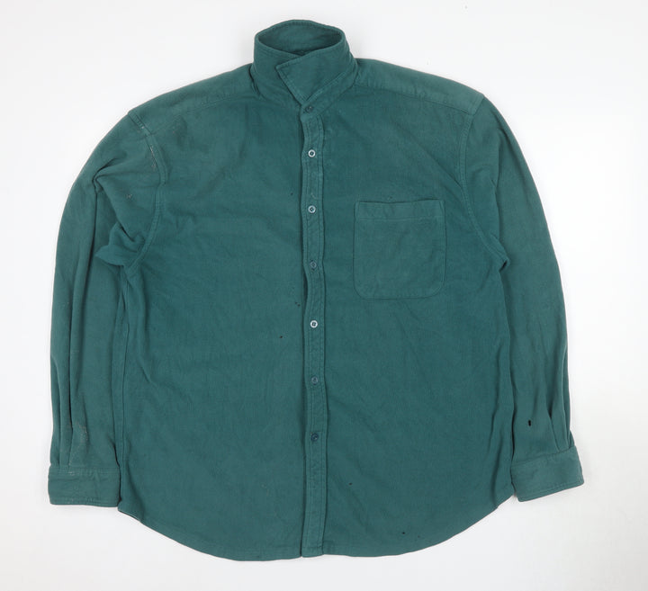 Hawkshead Men's Green Fleece Jacket L Collared Button