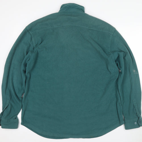 Hawkshead Men's Green Fleece Jacket L Collared Button
