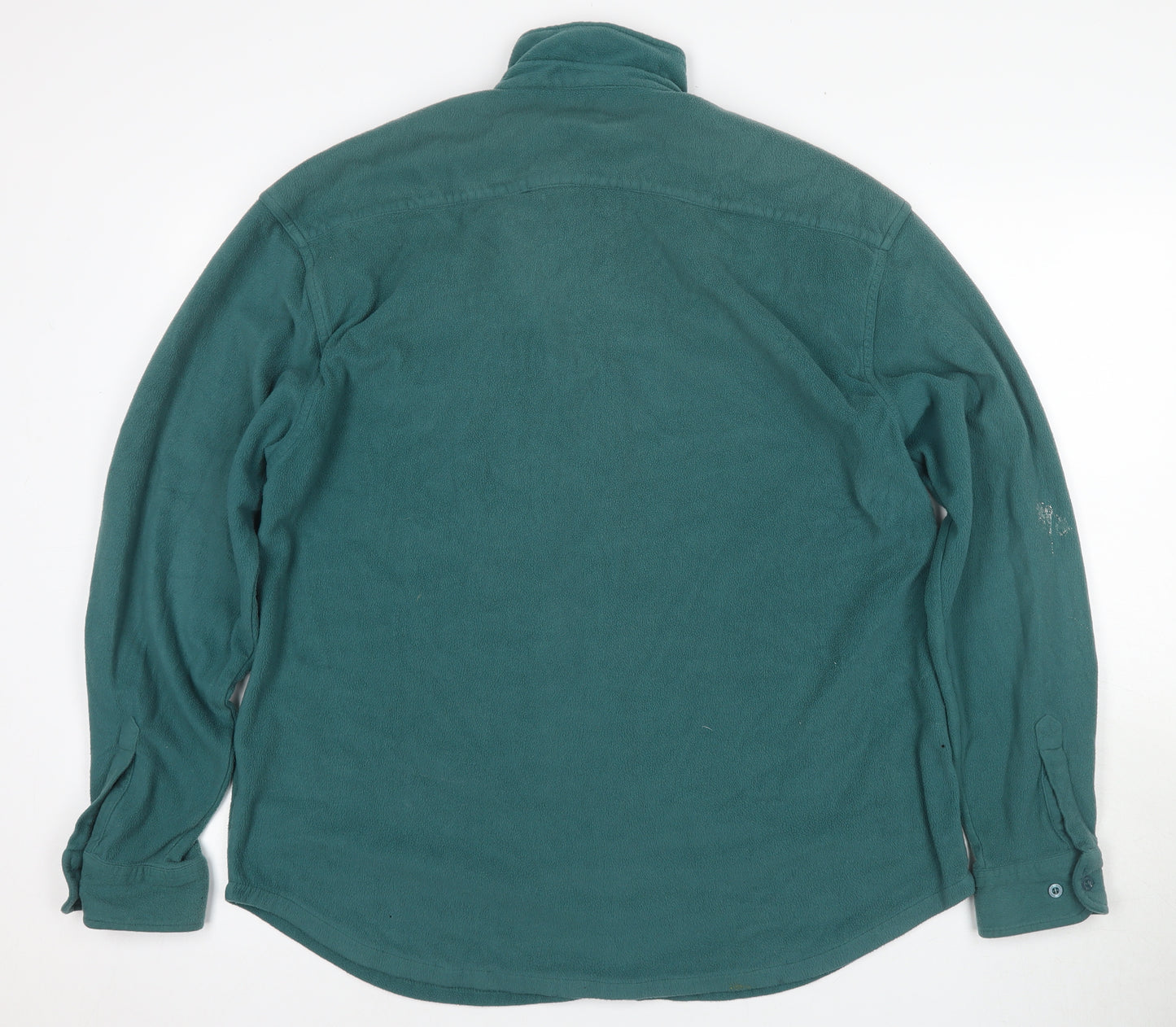 Hawkshead Men's Green Fleece Jacket L Collared Button