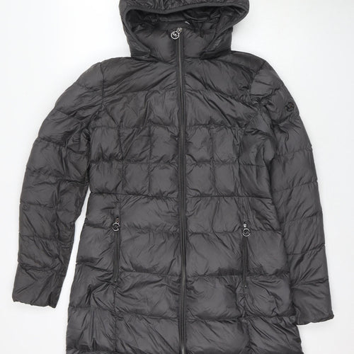 Michael Kors Women's Black Long Puffer Coat Size M