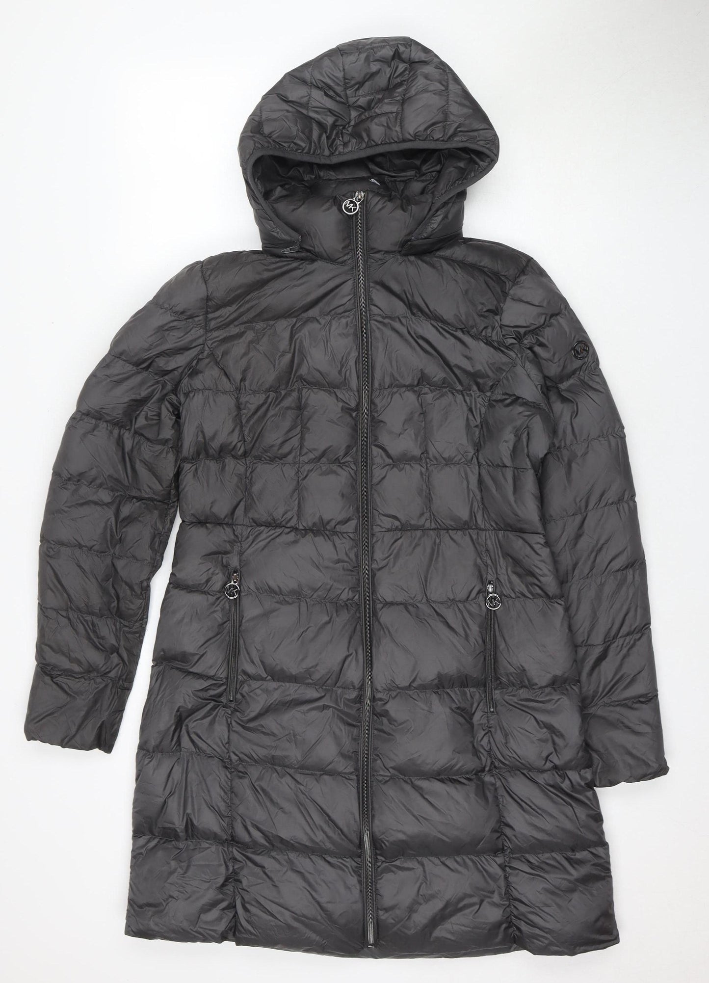 Michael Kors Women's Black Long Puffer Coat Size M