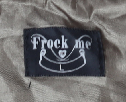 Frock Me Women's Grey Cropped Cape Jacket Size L