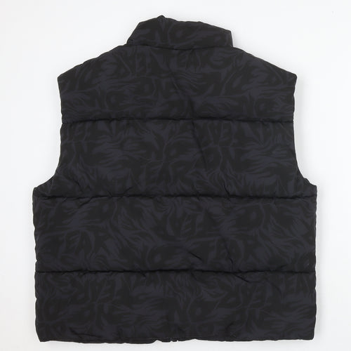No Fear Men's Black Puffer Waistcoat M