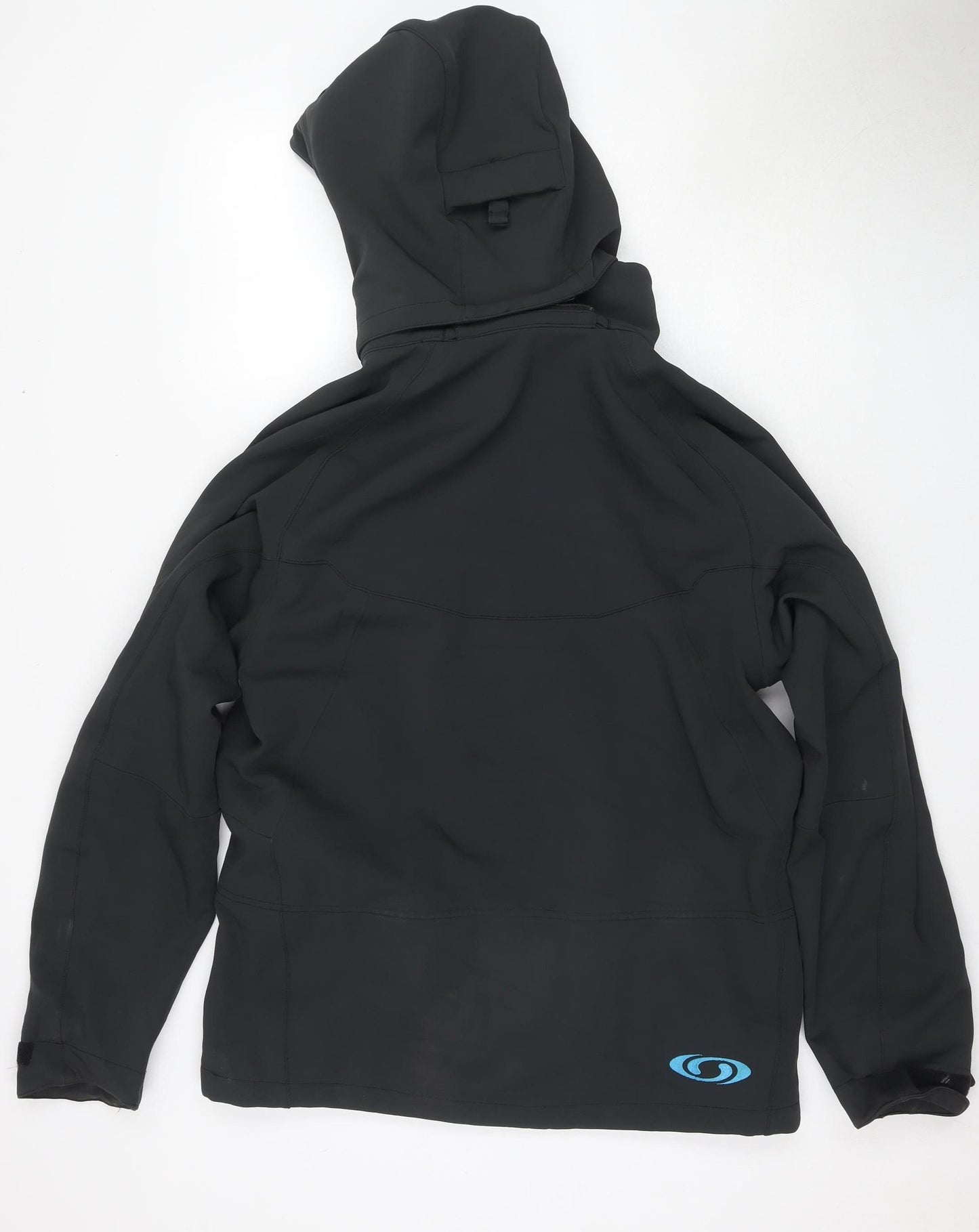 Salomon Men's Black Hooded Mid-Length Jacket M