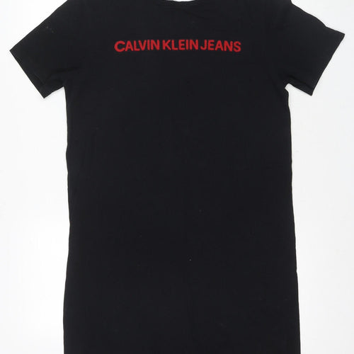 Calvin Klein Jeans Women's Black T-Shirt Dress S