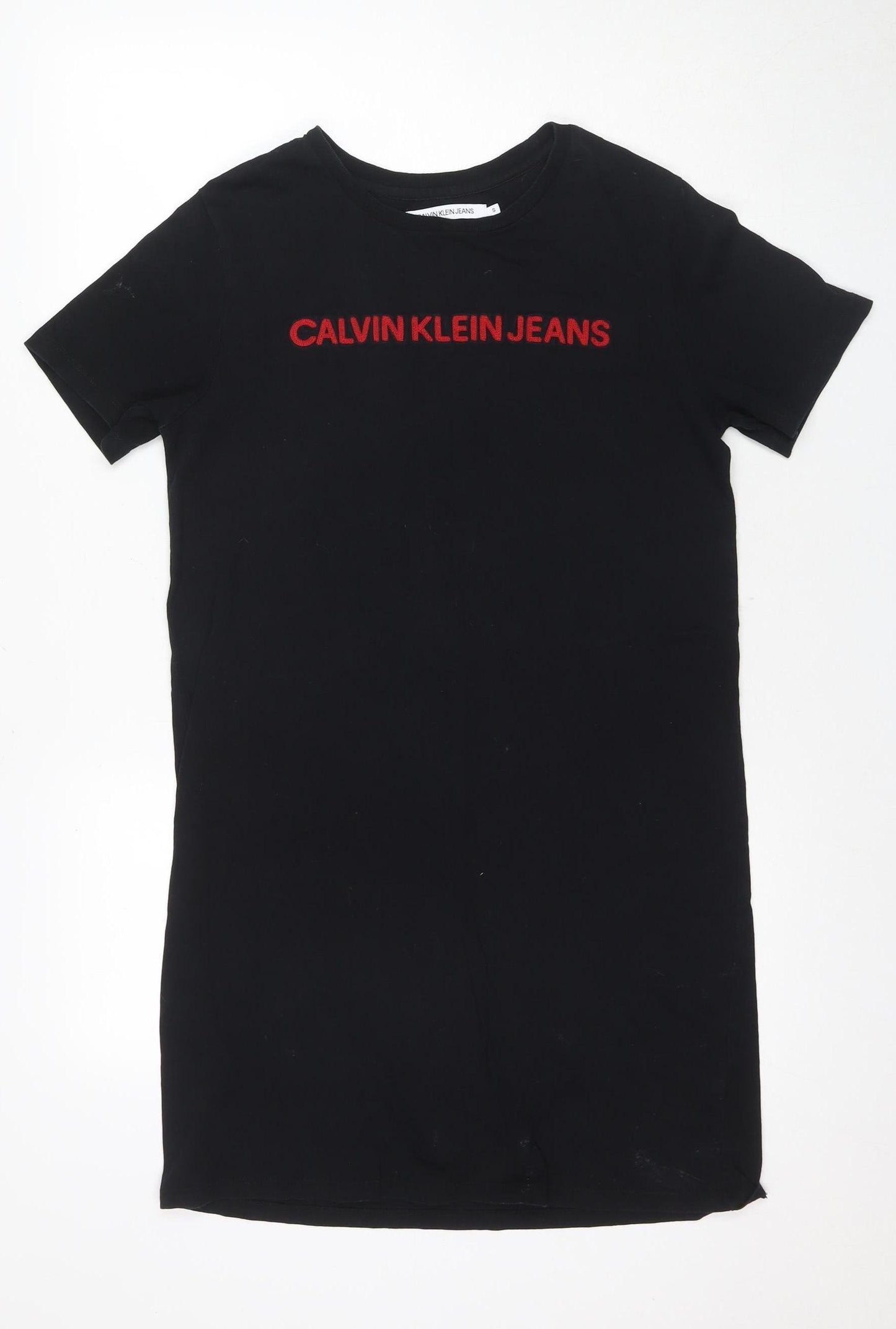Calvin Klein Jeans Women's Black T-Shirt Dress S