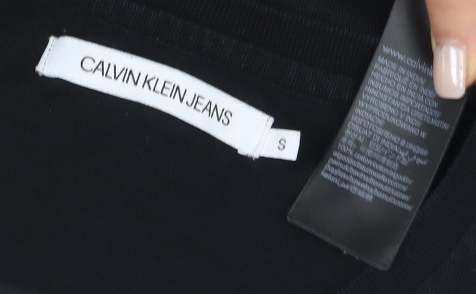 Calvin Klein Jeans Women's Black T-Shirt Dress S