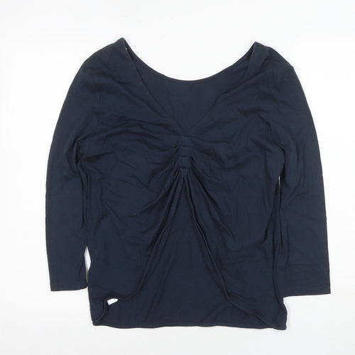 Jack Wills Women's Blue Scoop Neck Top Size 10