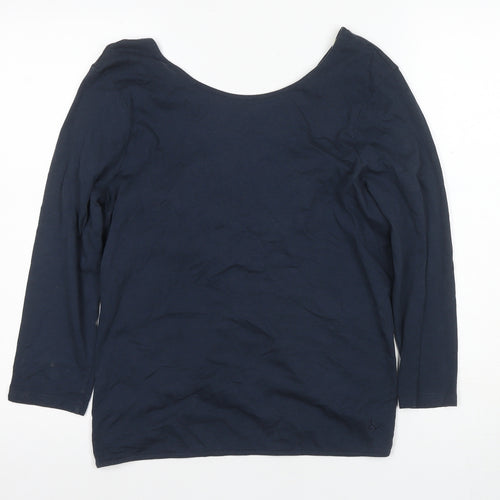 Jack Wills Women's Blue Scoop Neck Top Size 10