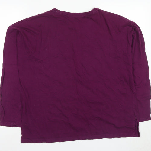 Disney Women's Purple Long Sleeve Pyjama Top L
