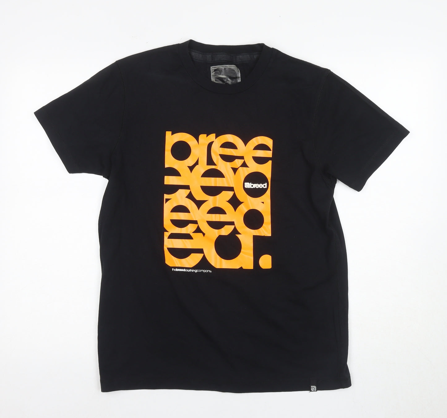 Breed Men's Black Graphic Medium T-Shirt