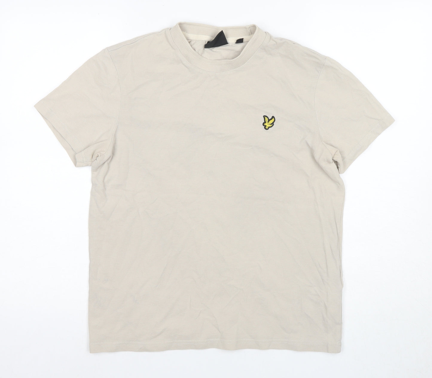Lyle & Scott Beige Men's Medium Cotton T-Shirt