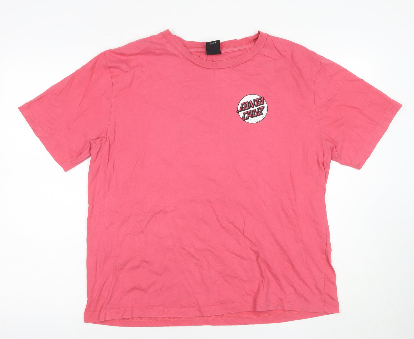 Santa Cruz Pink Crew Neck Women's T-Shirt Size 12