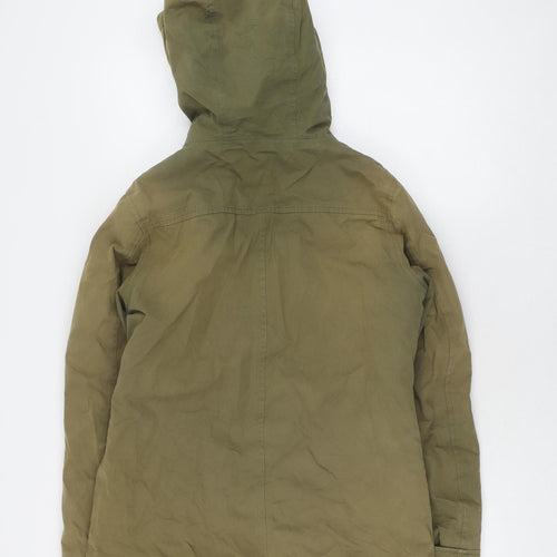 Seasalt Cornwall Women's Green Waterproof Parka Coat Size 8