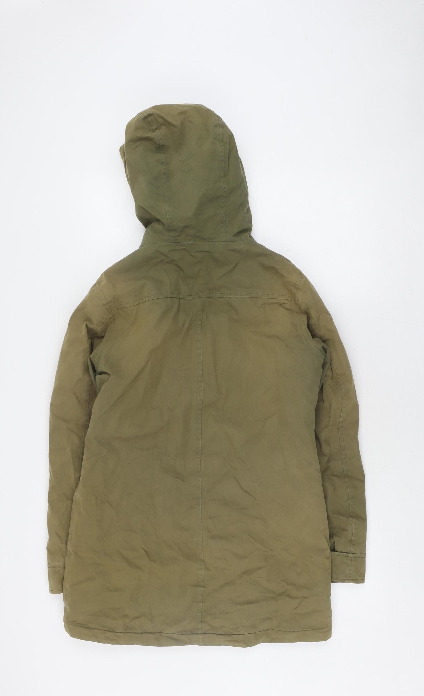 Seasalt Cornwall Women's Green Waterproof Parka Coat Size 8