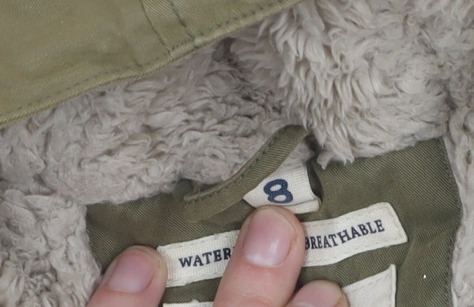 Seasalt Cornwall Women's Green Waterproof Parka Coat Size 8