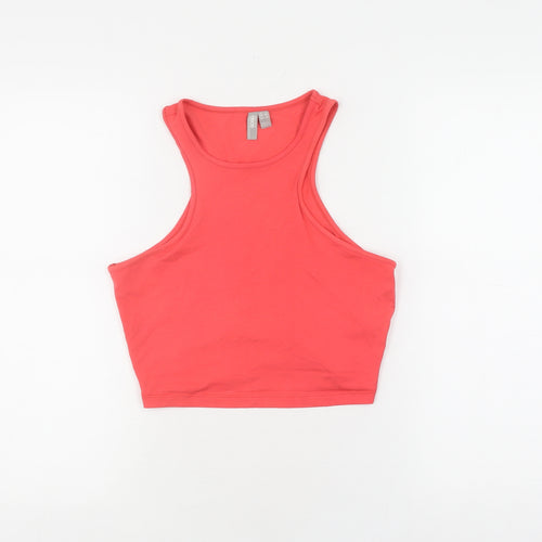 ASOS Women's Red Cropped Tank, Size 12, Casual Summer