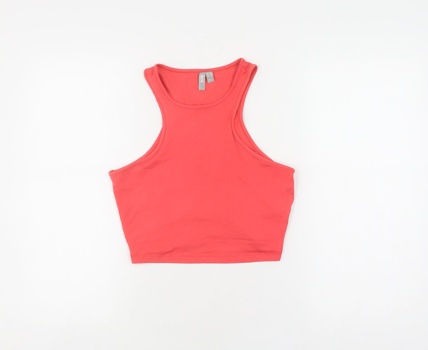 ASOS Women's Red Cropped Tank, Size 12, Casual Summer